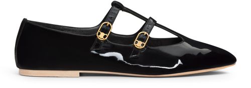 CELINE Les ballerines Celine babies in patent calfskin
