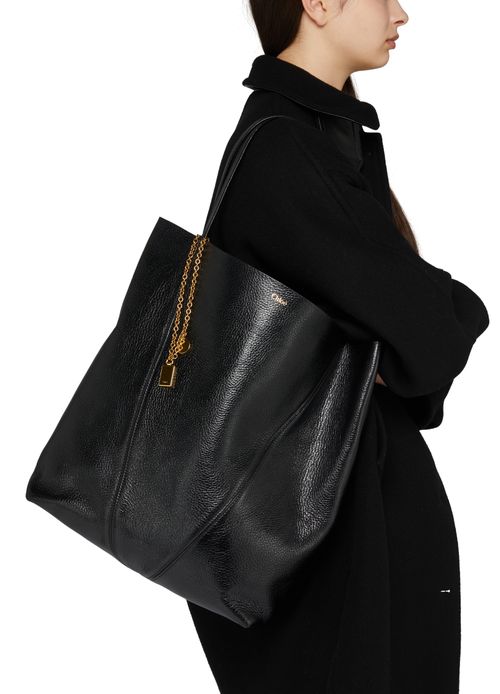 CHLOE Sac cabas Chloe Spin en cuir grainé