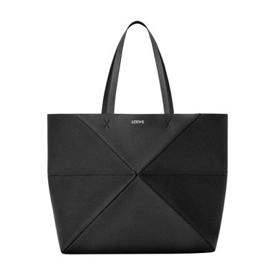 ブラック LOEWE ニットとレザー手袋