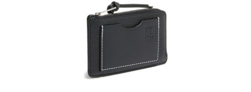 LOEWE Porte-cartes et monnaie en cuir de veau grainé souple