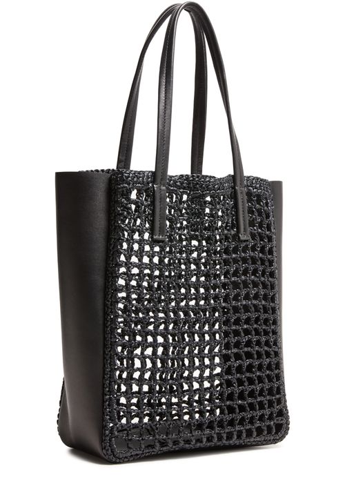 KHAITE Zoe small raffia tote bag
