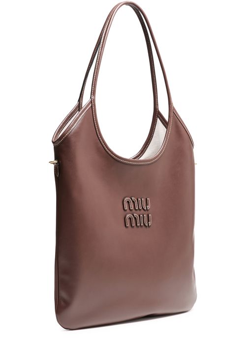MIU MIU Sac cabas en cuir Ivy