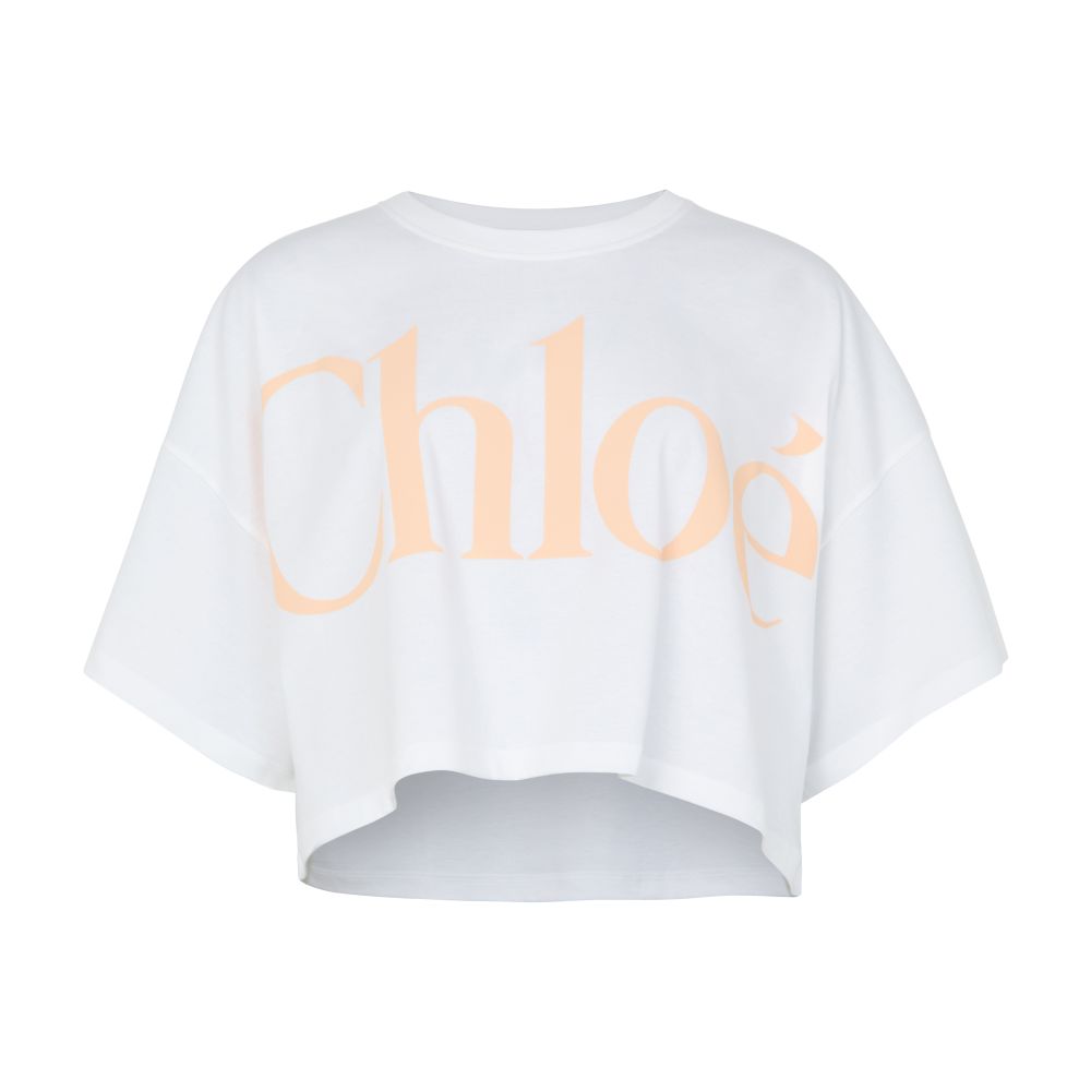 T-shirt with printed logo in cotton thumbnail 7