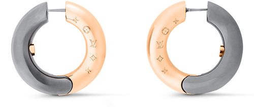LOUIS VUITTON Wave Hoops Earrings