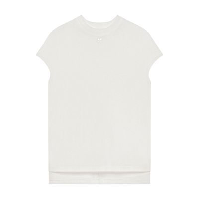 Courrèges Oversized T-shirt In White