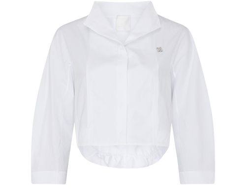 GIVENCHY Hemd Cropped Fit aus Popeline mit Detail 4G