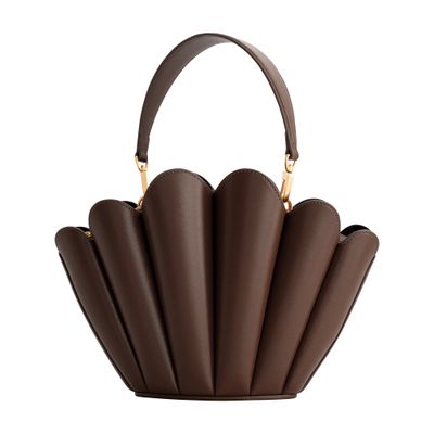 Mlouye Seashell Crossbody Bag In Brown