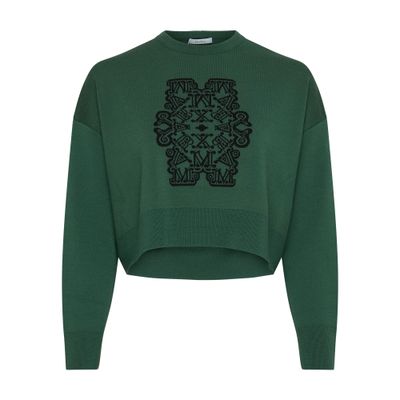 Shop Max Mara Sir Jumper In Verde