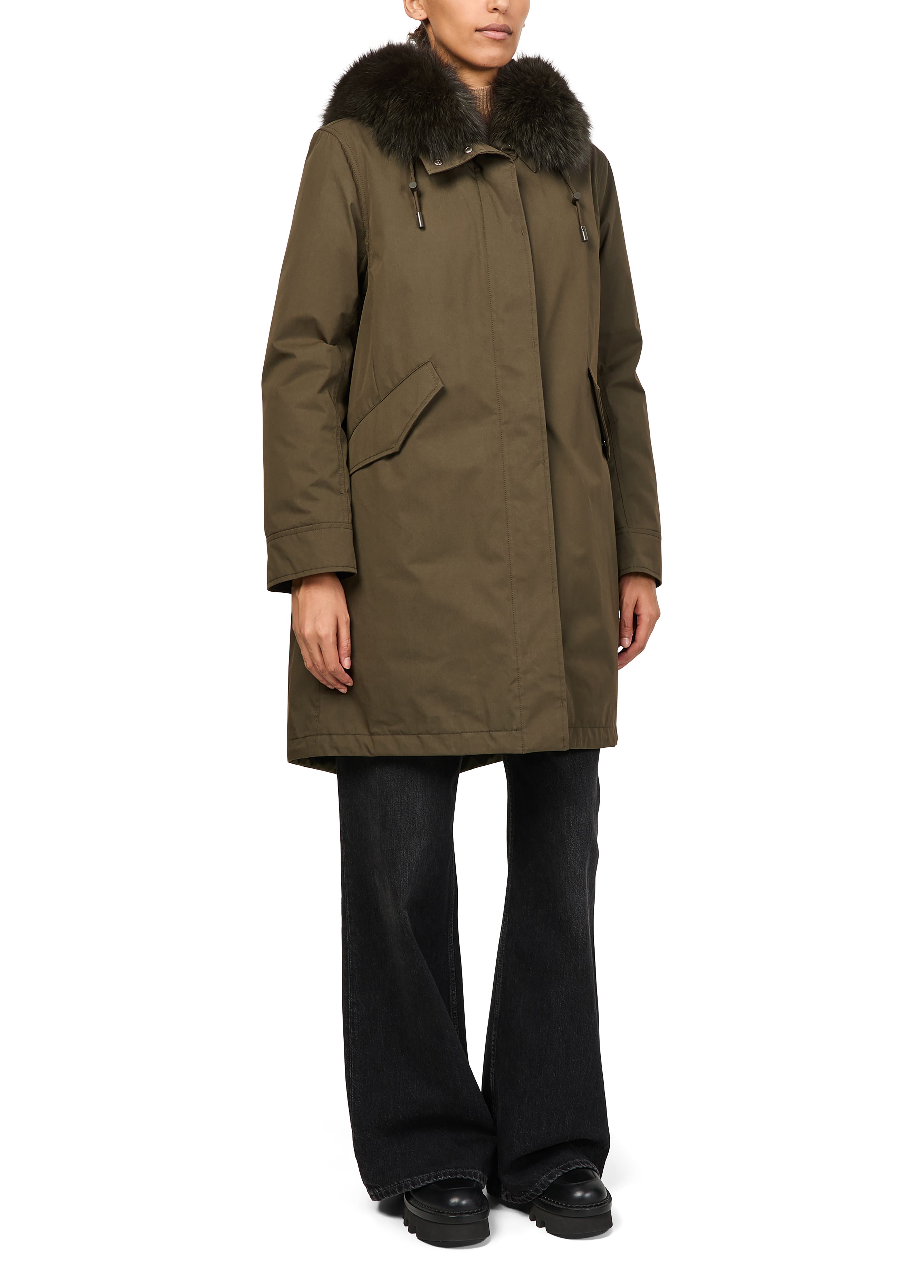 Cotton parka with a hood thumbnail 8