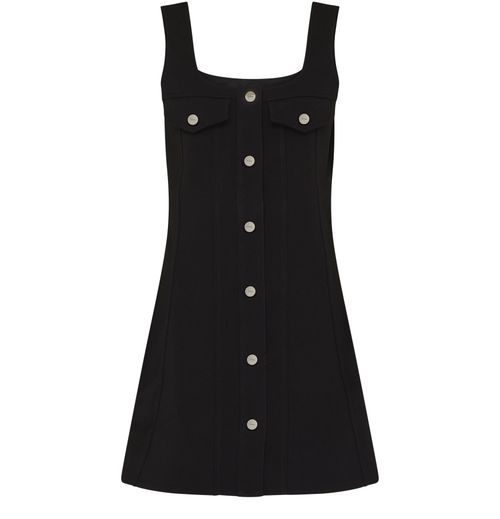 GANNI Bonded crepe mini dress