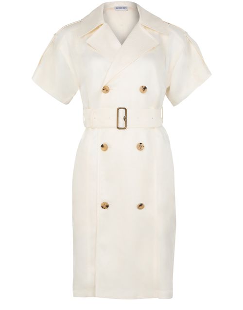 BURBERRY Cinched trench coat-style dress
