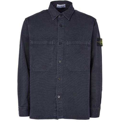 STONE ISLAND Logo patch shirt