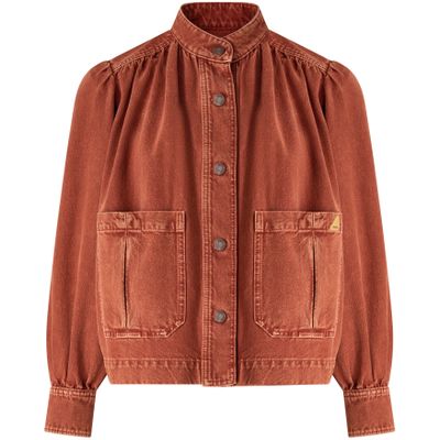 Chloé Denim Jacket In Brown