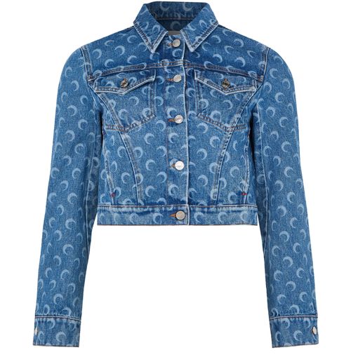 MARINE SERRE Moon denim boxy jacket