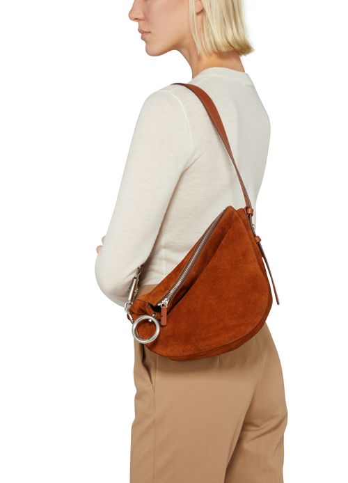 BURBERRY Small Knight bag in suede