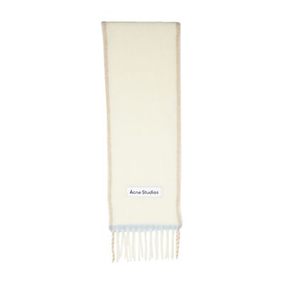 Acne Studios Fringed Scarf In White