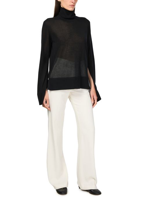 TOTEME Slit sleeve turtleneck sweater