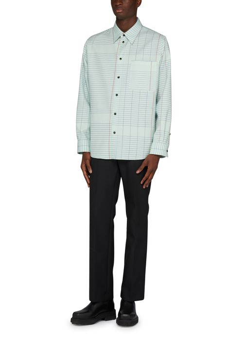BOTTEGA VENETA Notebook wool twill shirt