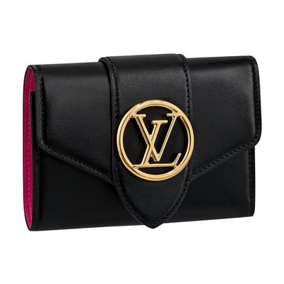 Louis Vuitton Lv Pont 9 Compact Wallet In Black