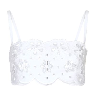 Dolce & Gabbana Cotton Top With Cut-out Detailing In White