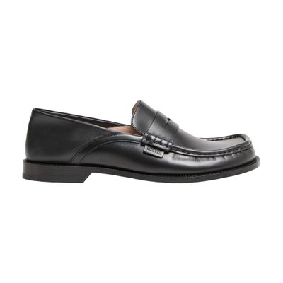 Loewe Campo Loafers In Calf Leather In Black