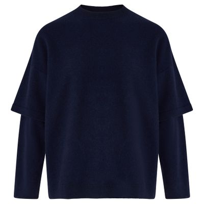 Darkpark Troy Double-sleeved T-shirt In Blue