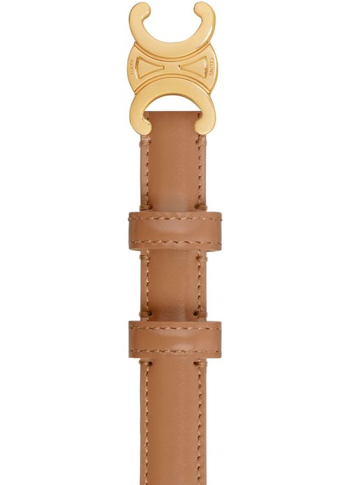 CELINE Small Triomphe belt in smooth calfskin