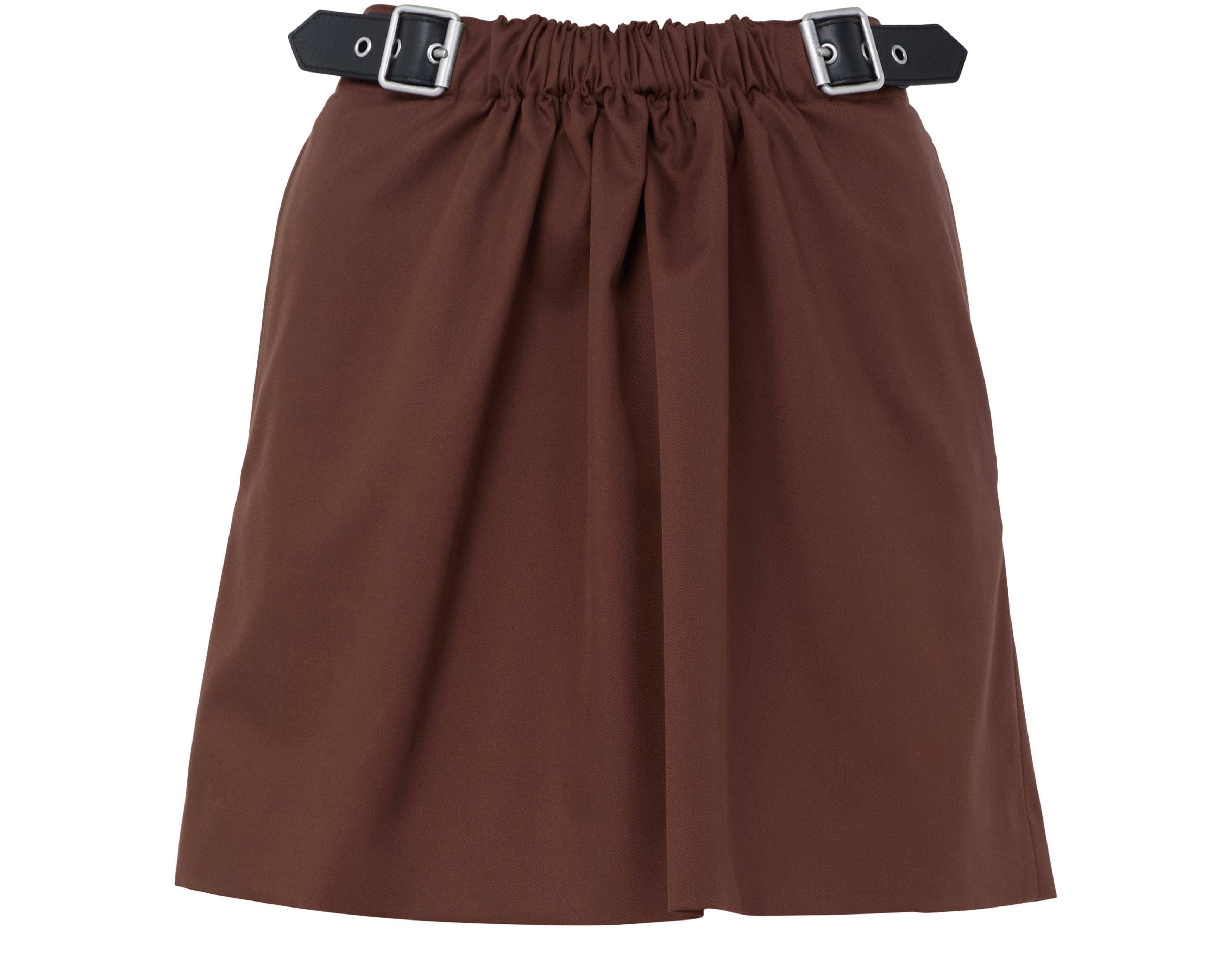 Belted mini skirt