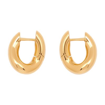 Balenciaga Loop Xxs Gold-tone Hoop Earrings In Shiny Gold