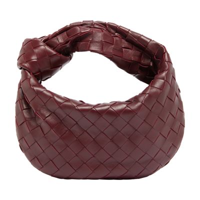 Bottega Veneta Mini Jodie Bag In Burgundy