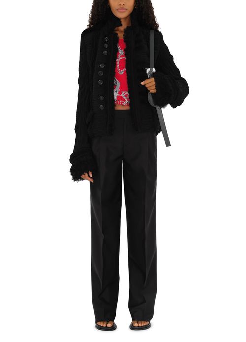 BURBERRY Flared wool pants