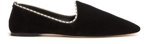 TOTEME Velvet venetian slippers