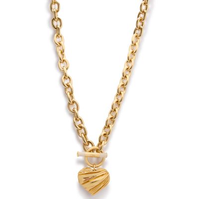 Chloé Heart Pendant Necklace In Gold