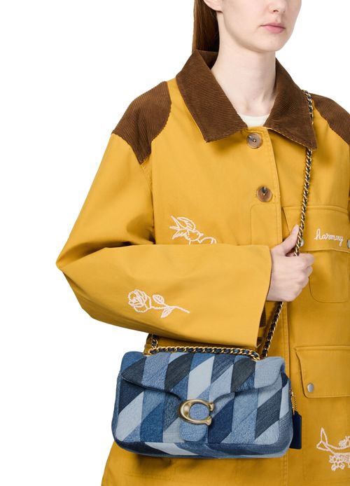COACH Tabby 26 quilted patchwork denim shoulder bag