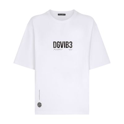 Dolce & Gabbana Dgvib3 Print Oversized T-shirt In White