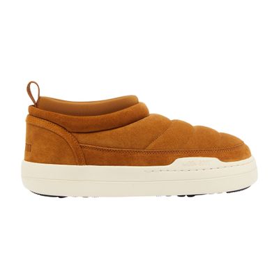 Moon Boot Soft Quilted Suede Boots In Brown
