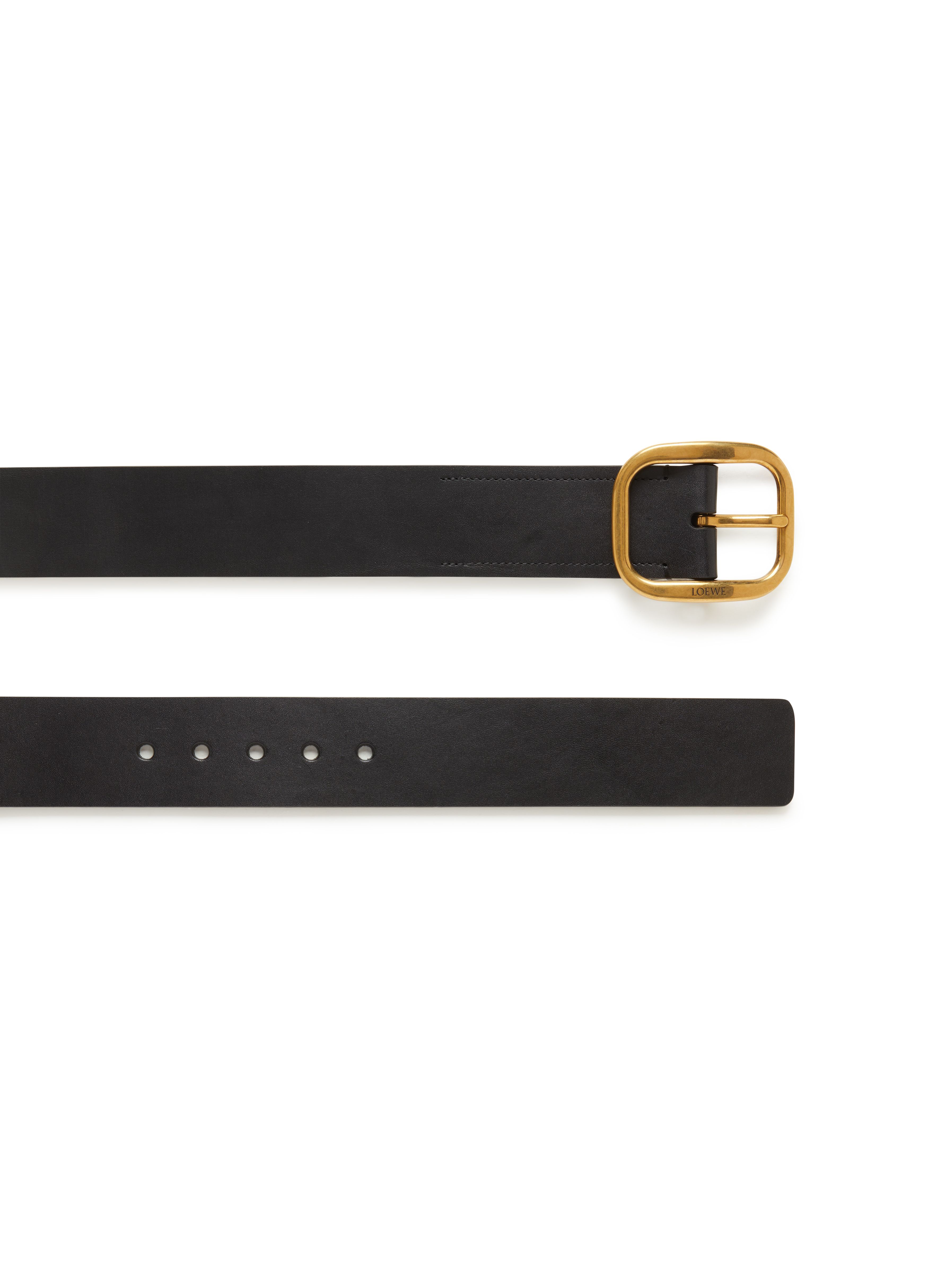 Soft, rounded leather belt thumbnail 3