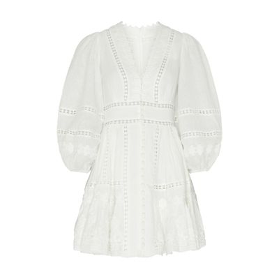 Zimmermann embroidered dress hotsell