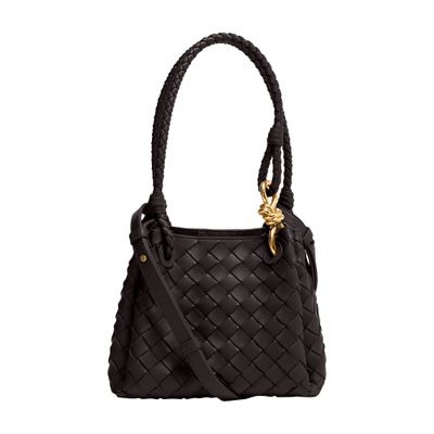Bottega Veneta Parachute Small Bag In Black