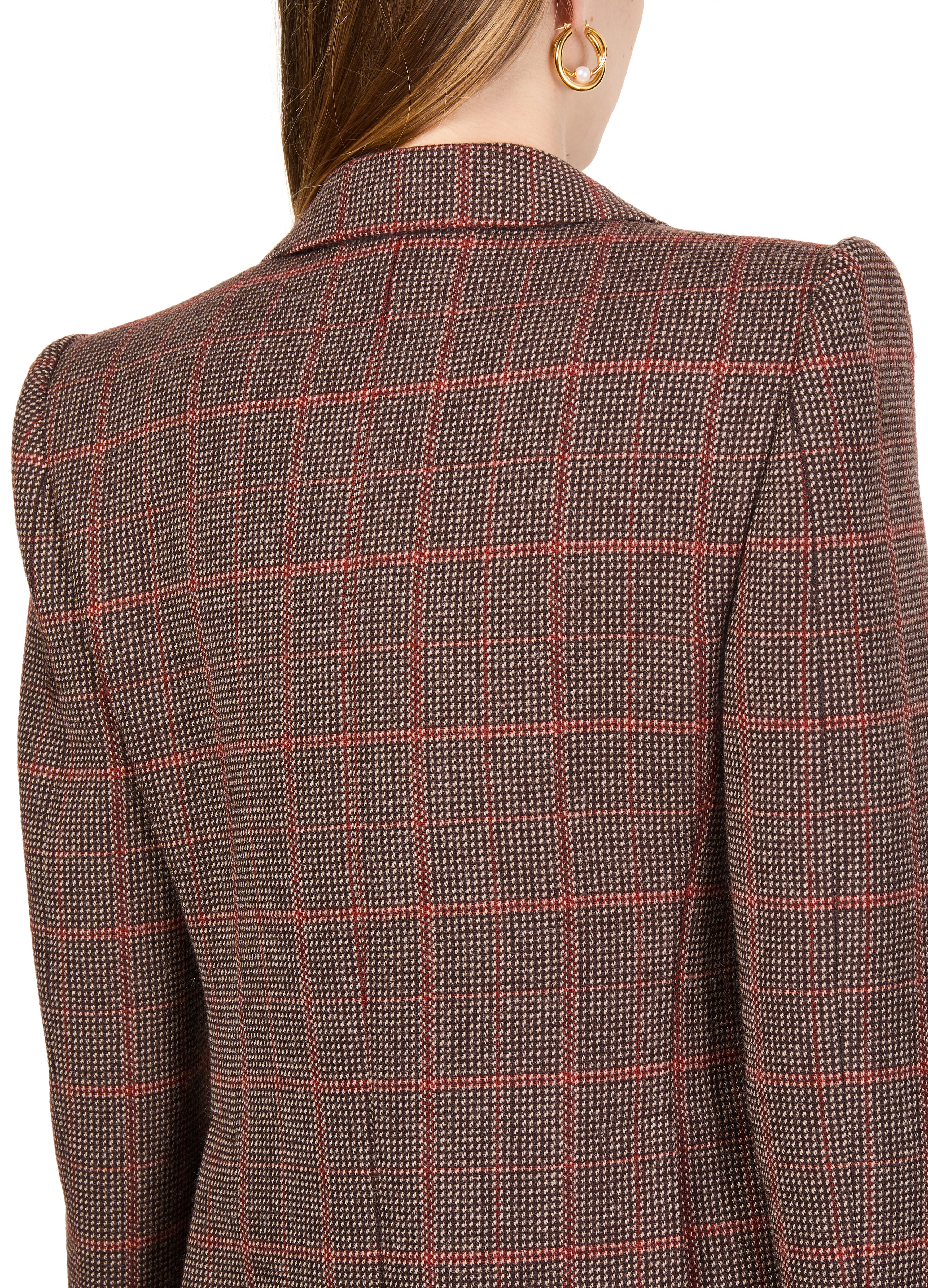 Simple breasted wool blazer thumbnail 5