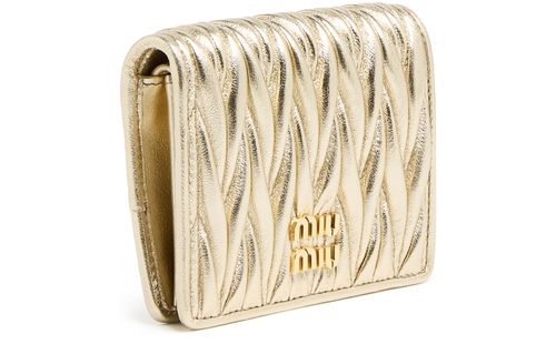 MIU MIU Small quilted nappa leather wallet