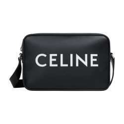 Men's Medium Messenger Bag In Smooth Calfskin With Celine Print, CELINE