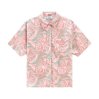 Woolrich Woman Shirt Sage Green Size S Viscose In Pink