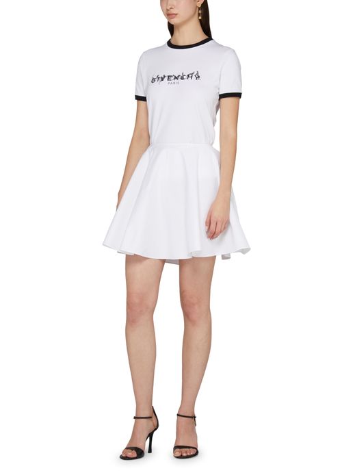 GIVENCHY GIVENCHY Paris slim fit t-shirt with leopard print