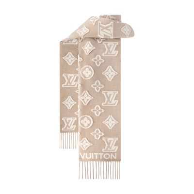 Louis Vuitton Lv 3d Scarf In Sand