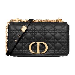 【上品シックなブラック♪】DIOR★Caro スモールソフトバッグ Small Soft Dior Caro Bag Black Macrocannage Lambskin | DIOR