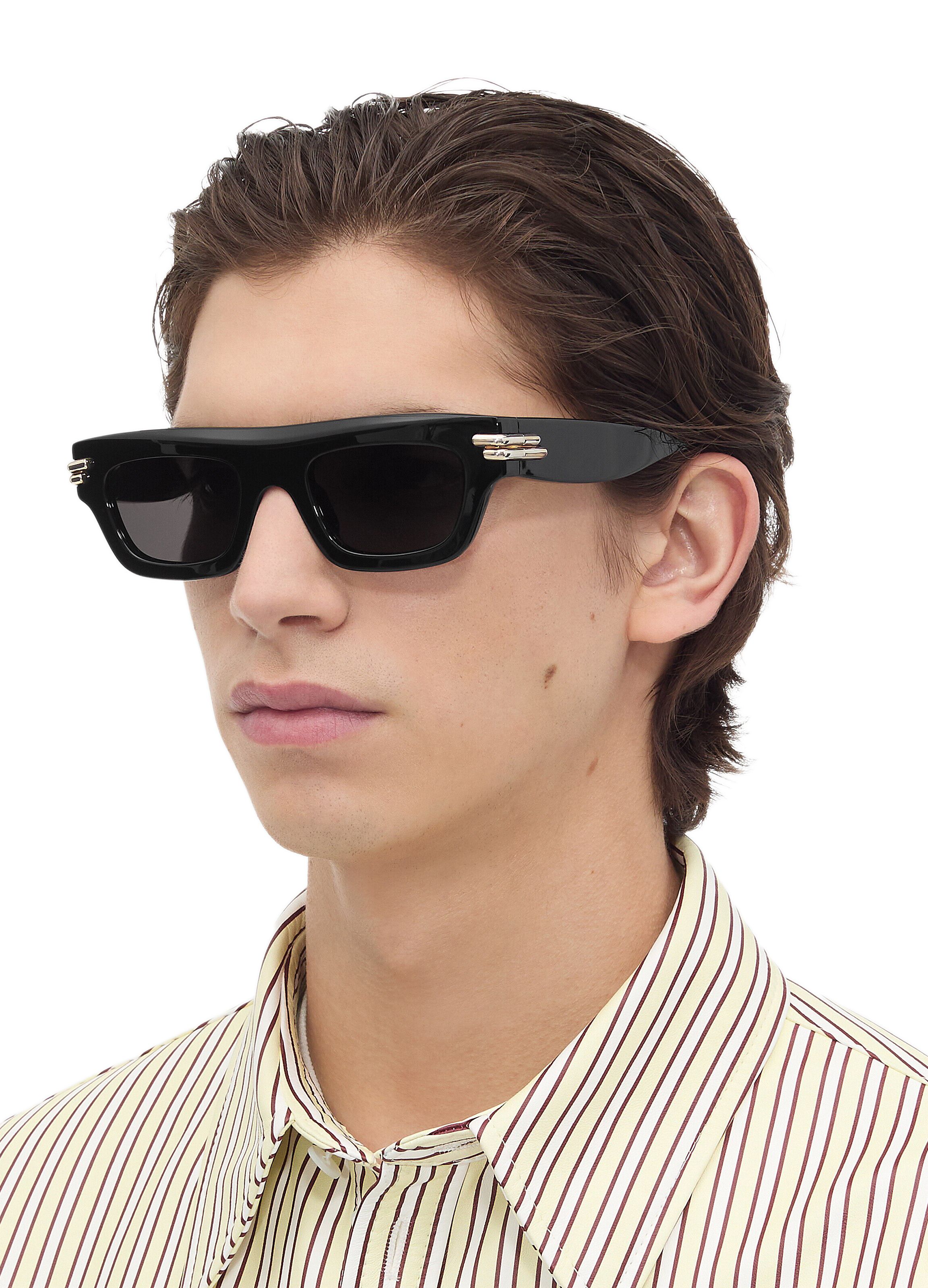 Mitre Rectangular recycled acetate sunglasses thumbnail 6