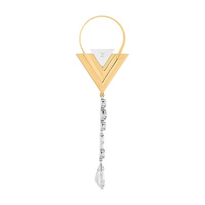 Louis Vuitton Essential V Single Earring In Gold