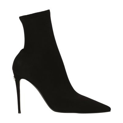 Dolce & Gabbana Kim  Stretch Ankle Boots In Black