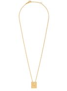 Women s Alphabet c necklace in brass with gold finish CELINE 24S